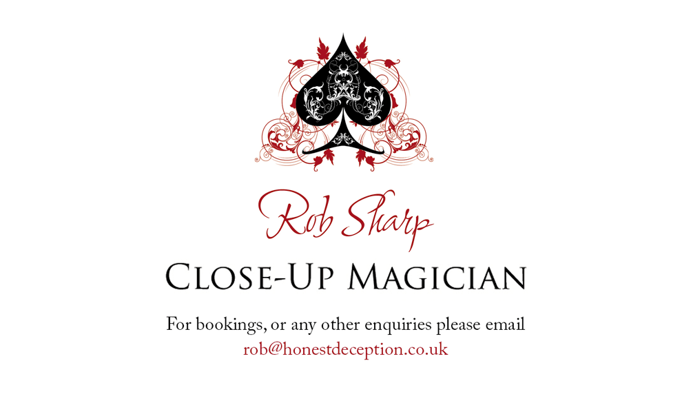 Rob Sharp - Close up magician in Sussex